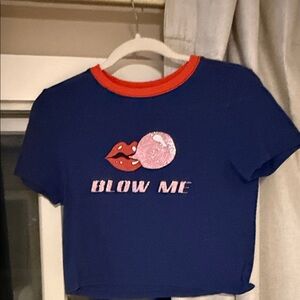 Urban Outfitters Blow Me crop top